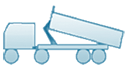 Hook lift truck skip bin